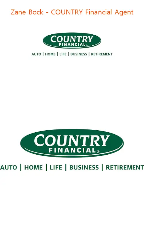 Zane Bock - COUNTRY Financial Agent
